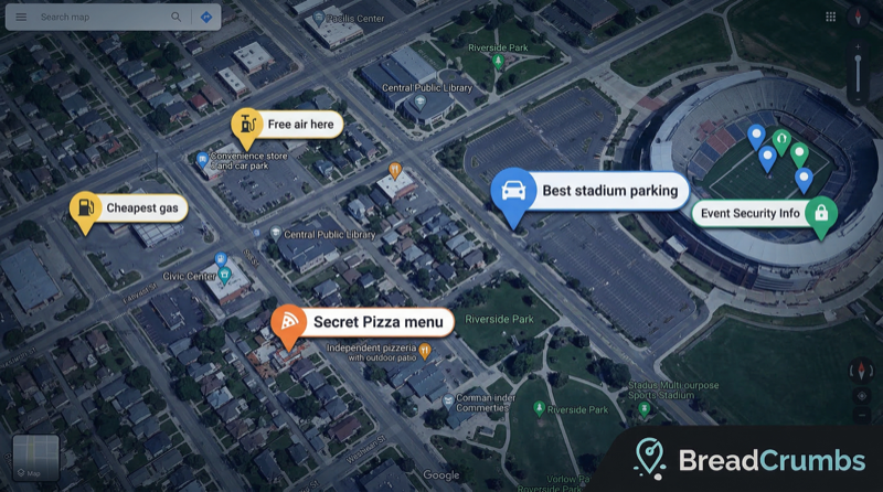 BreadCrumbs app concept