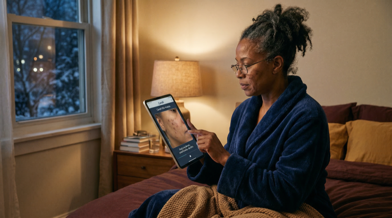 CareAI skin analysis technology