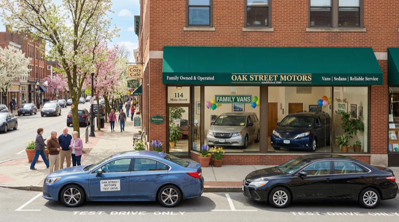 CarSpot concept - compact urban car showroom