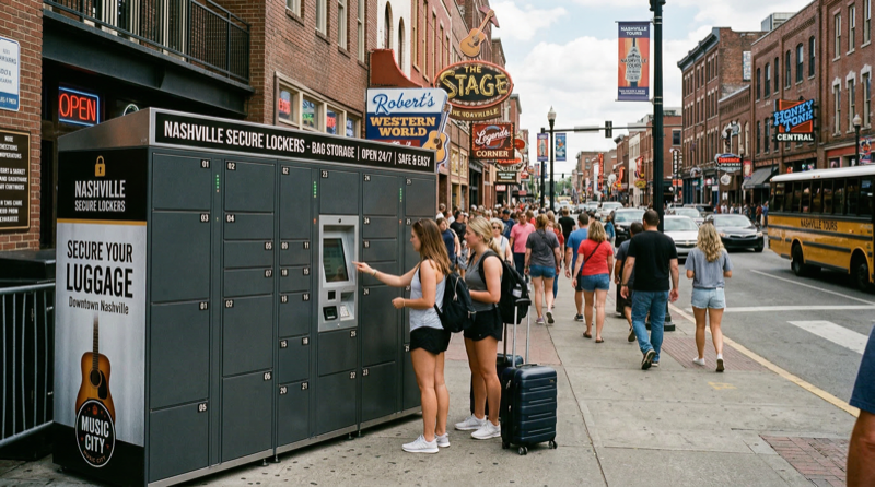 Drop Stop luggage locker station
