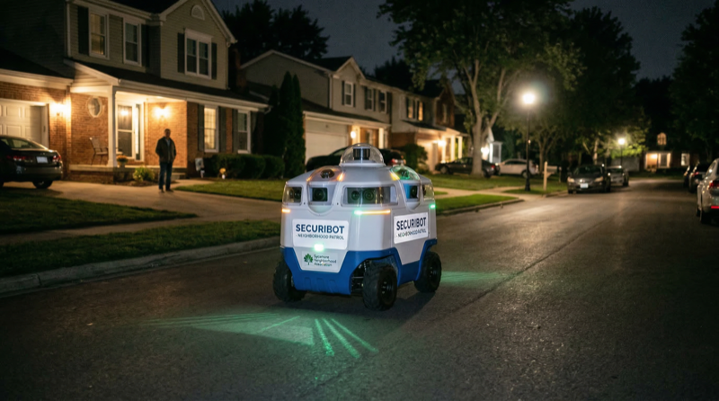 SecuriBot autonomous patrol robot